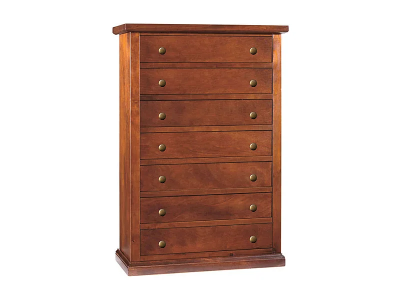 MilaniHome.it - Cassettiera In Legno Massello 87x45x127di coloreTinta noce