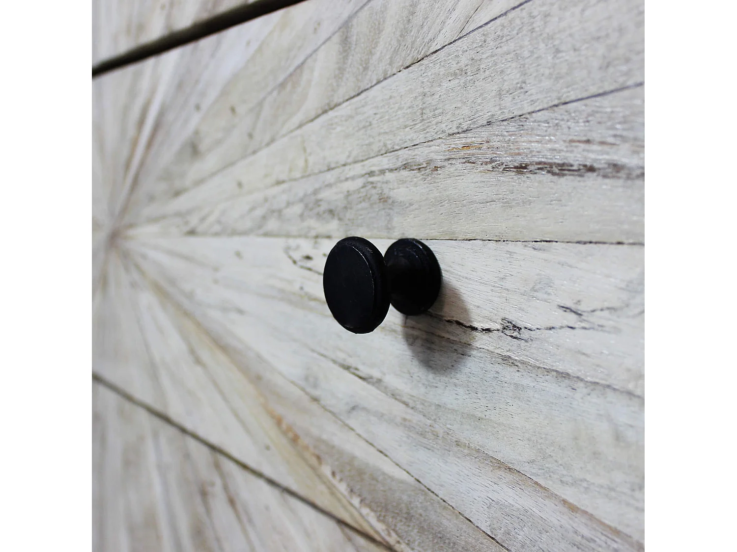 MilaniHome.it - Mobile con decoro naturale con 3 cassetti in legno di mango con struttura in ferro cm 75x45x81 hdi coloreMarrone