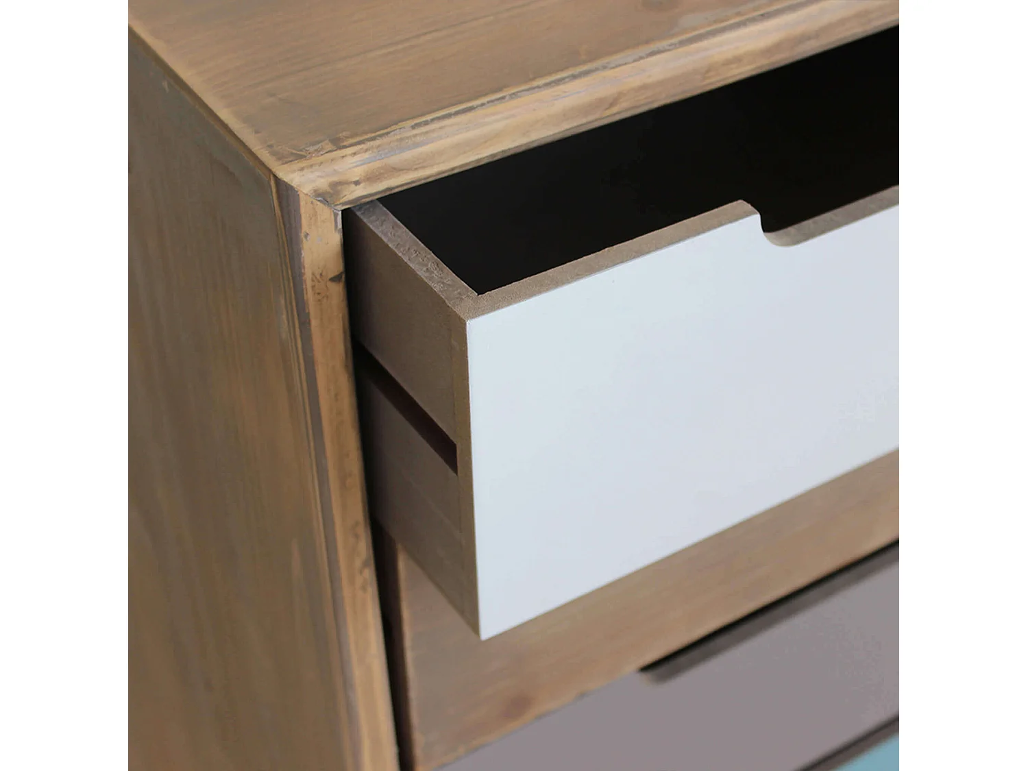 MilaniHome.it - Mobiletto 5 Cassetti Per Interno Camera Cameretta Salotto Ingresso Cucina Cm 45x36,5x81,5di coloreMulticolor