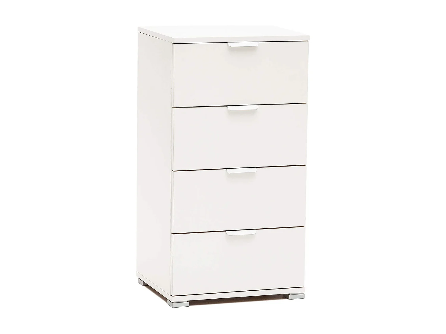 MilaniHome.it - cassettiera 4 cassetti per soggiorno cucina bagno fatto in Italia cm 45x38x85 hdi coloreBianco