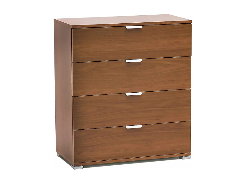 MilaniHome.it - cassettiera 4 cassetti per soggiorno cucina bagno fatto in Italia cm 75x38x85 hdi coloreMarrone