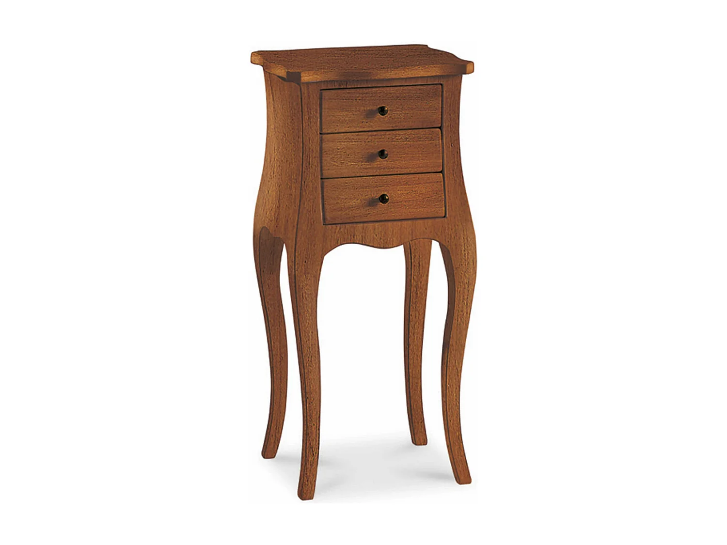 MilaniHome.it - Mobile Portatelefono In Legno Massello 34x31x72di coloreTinta noce