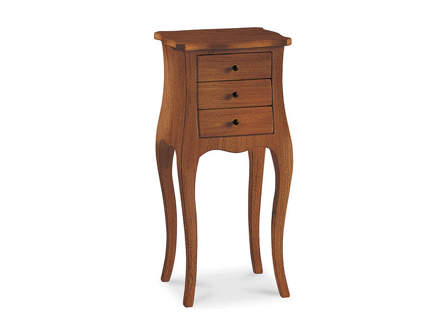 MilaniHome.it - Mobile Portatelefono In Legno Massello 34x31x72di coloreTinta noce