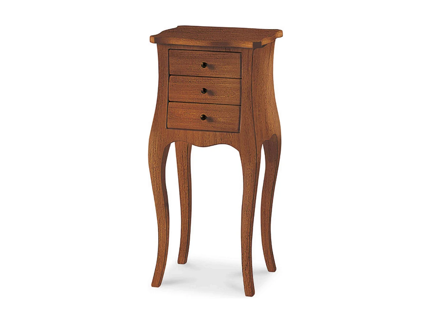 MilaniHome.it - Mobile Portatelefono In Legno Massello 34x31x72di coloreTinta noce