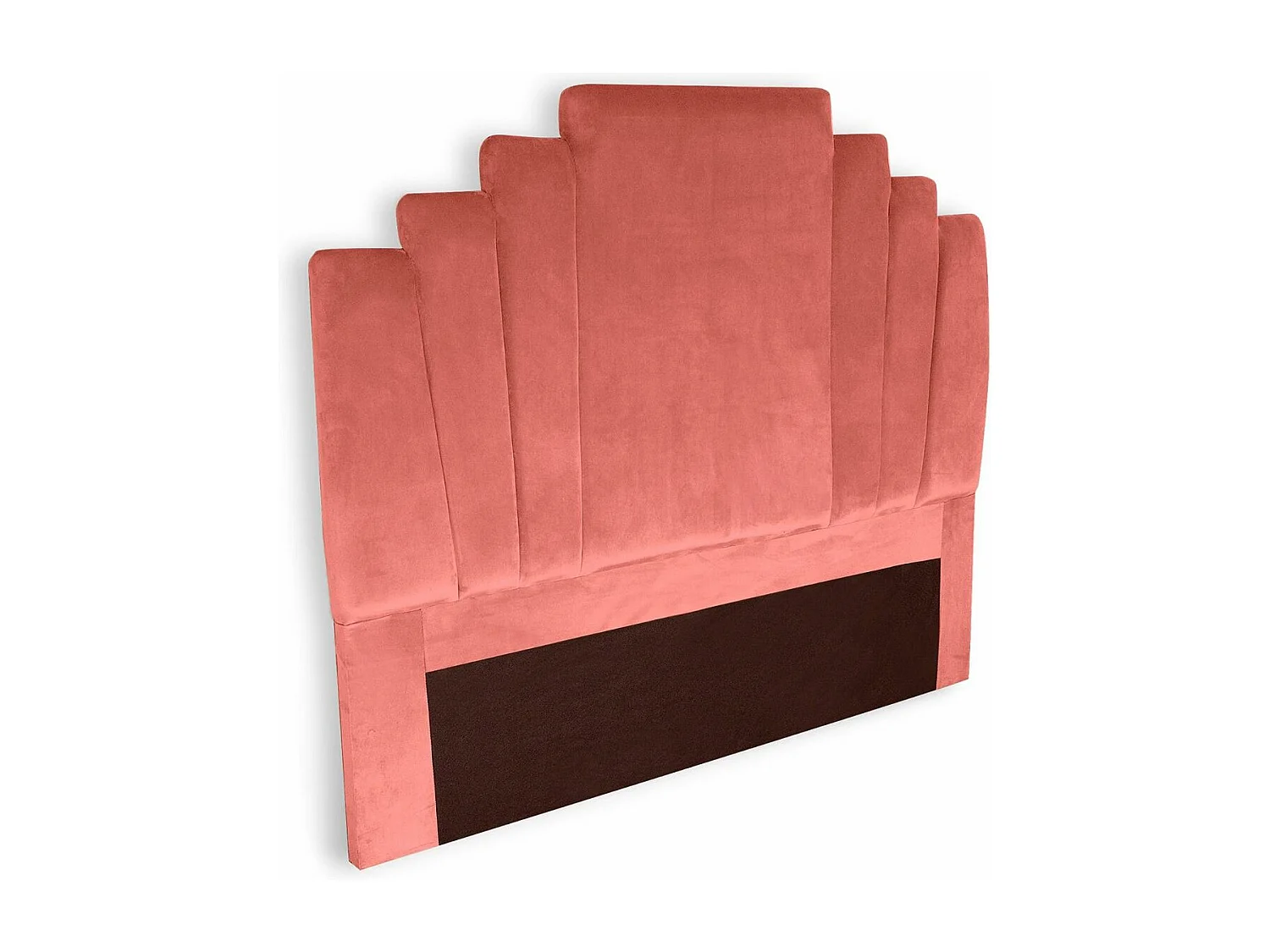 Testiera letto Arena 140 cm in Velluto Rosa Imbottita Decorazione di Tendenza