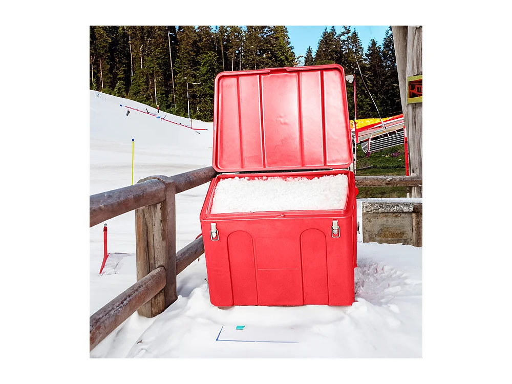 Bac à Sable Incendie/ à Sel De Déneigement 140l + Pelle- Lot De 16