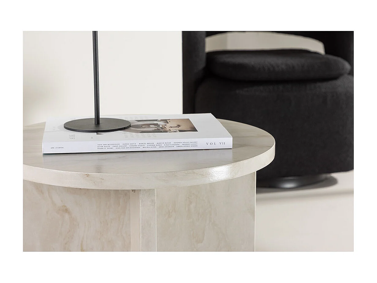 Ålesund hoektafel Ø50 cm beige.