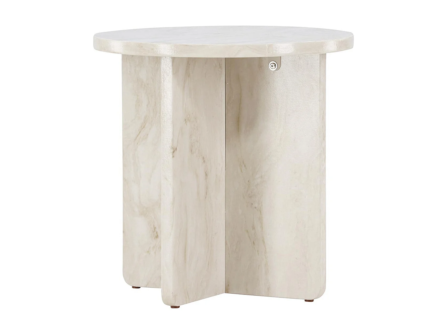 Tavolo ad angolo Ålesund Ø50 cm beige.