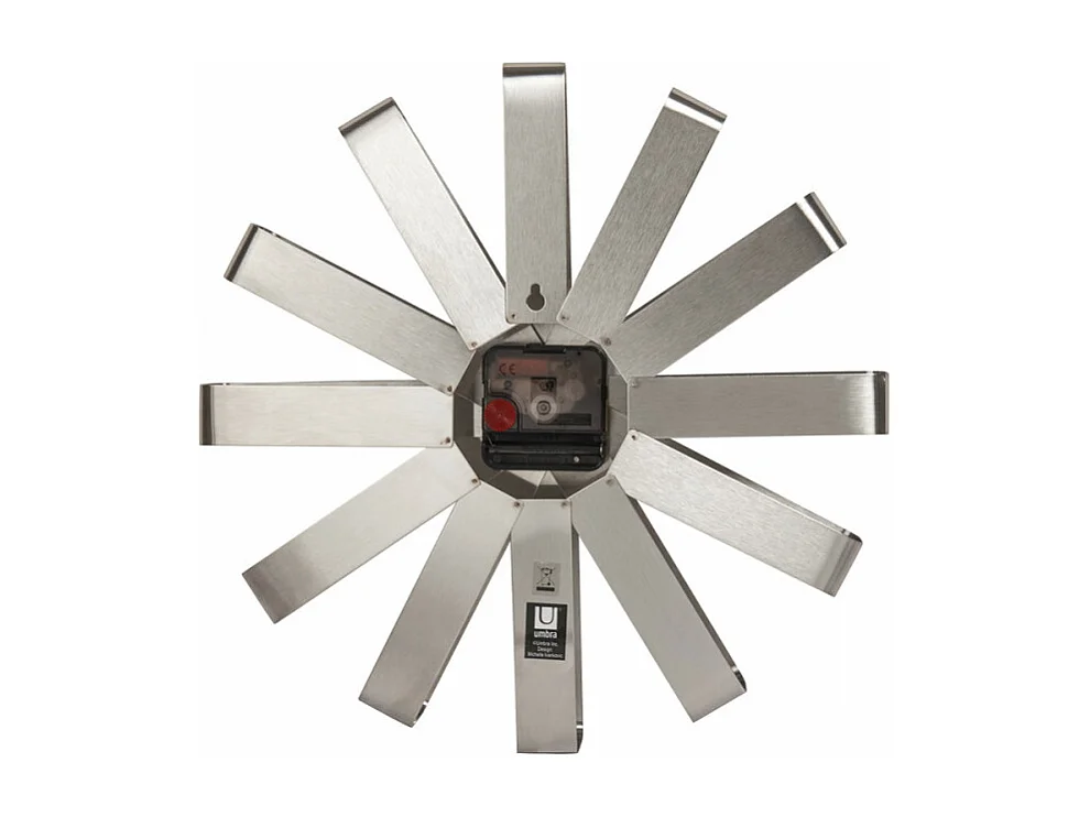 Horloge Ribbon small D30,5cm Argent  Umbra