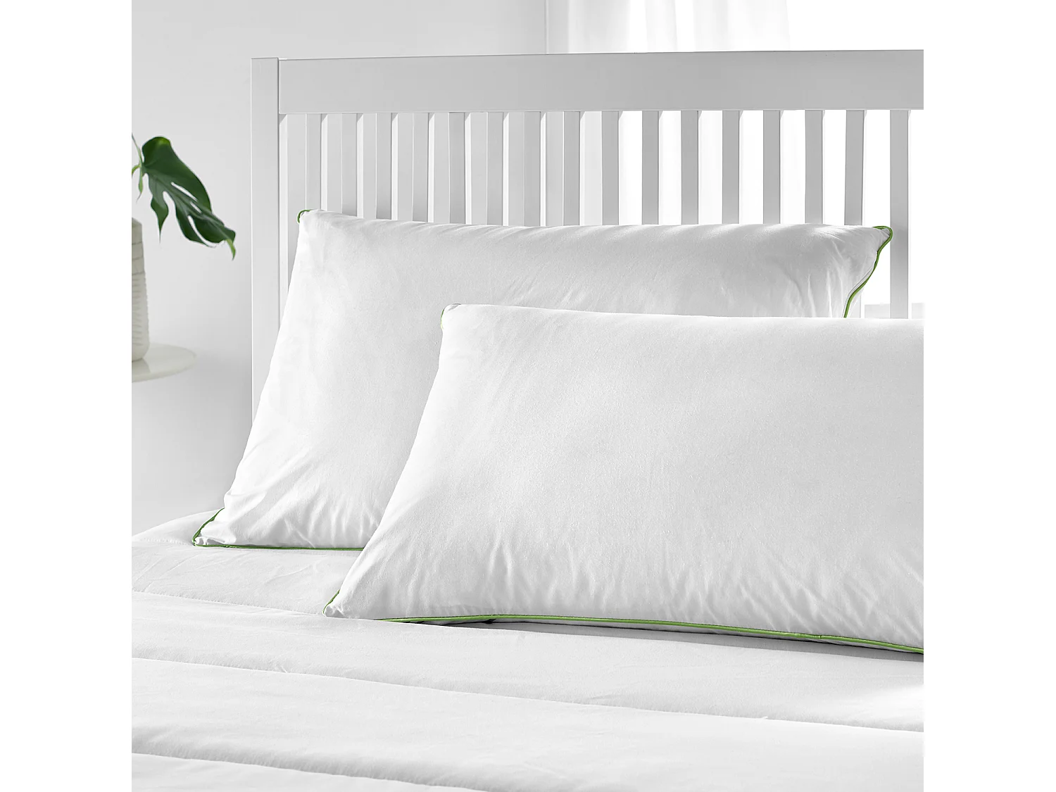 Almohada de plumón de firmeza media 75x40cm