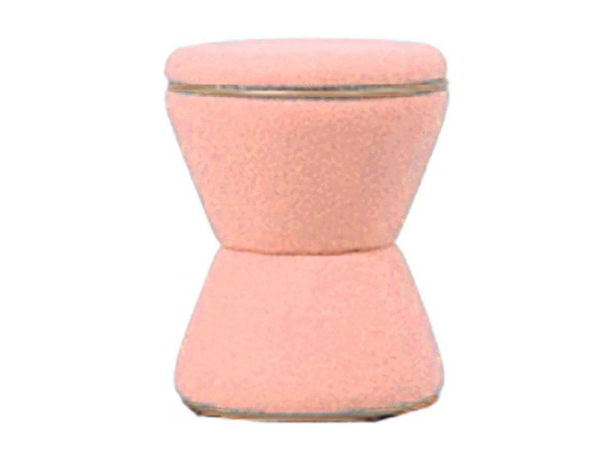 Pouf en tissu teddy Gustar