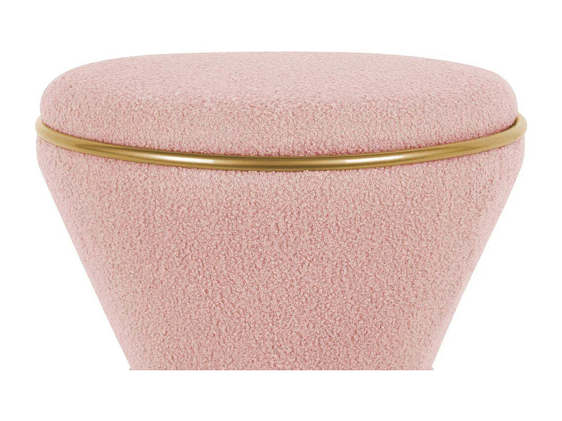 Pouf en tissu teddy Gustar