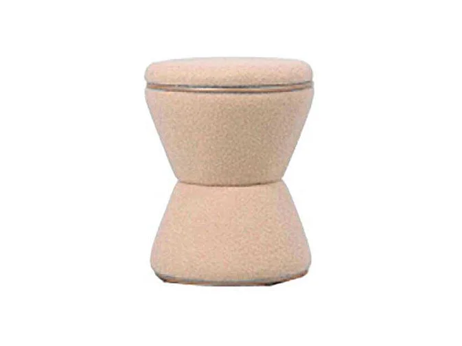 Pouf en tissu teddy Gustar