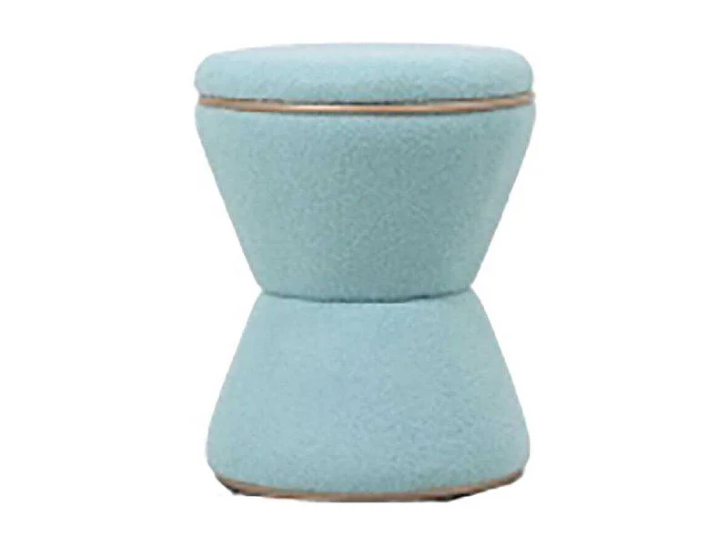 Pouf en tissu teddy Gustar