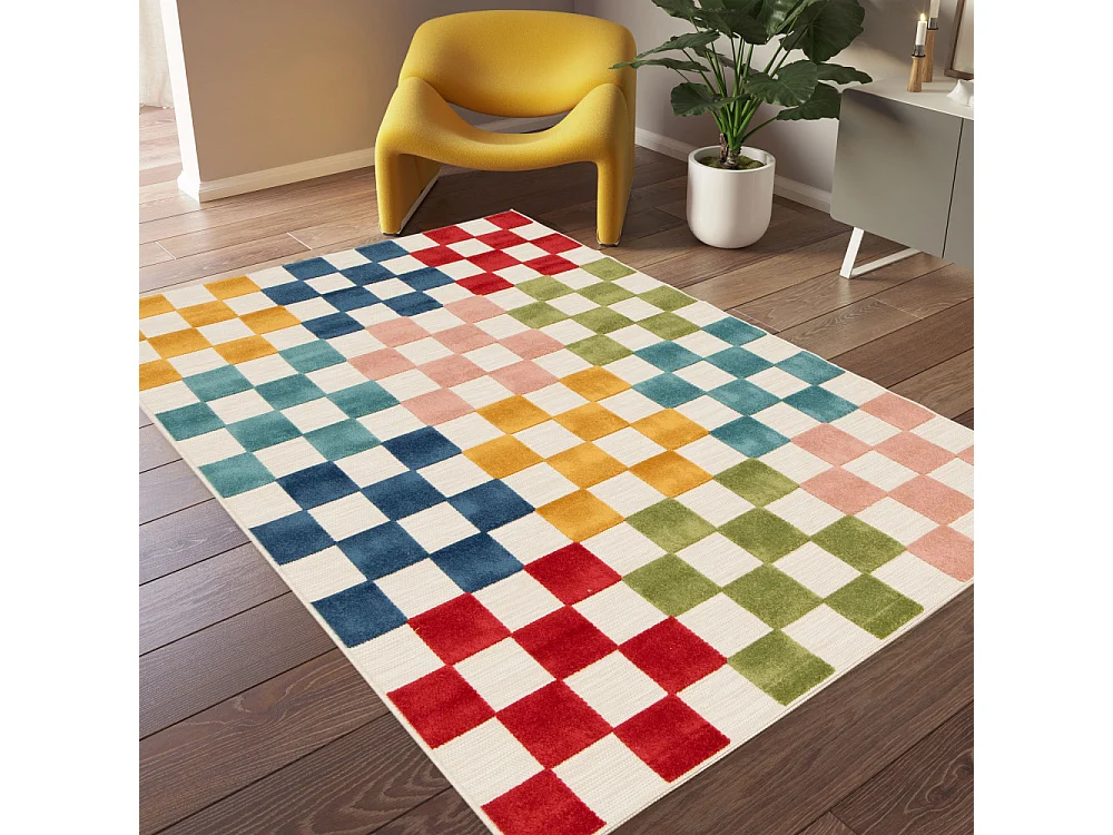 Addo – Tapis intérieur et extérieur à motif géométrique -  Multicolore - 120x170cm