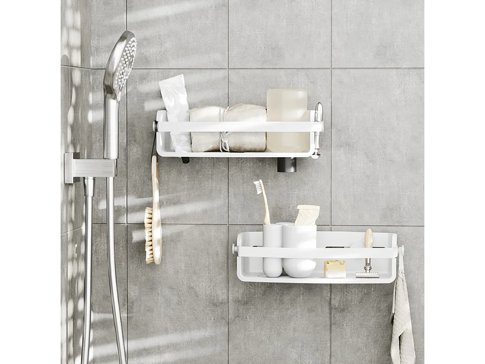 Etagère de douche à ventouse Flex Blanc  Umbra