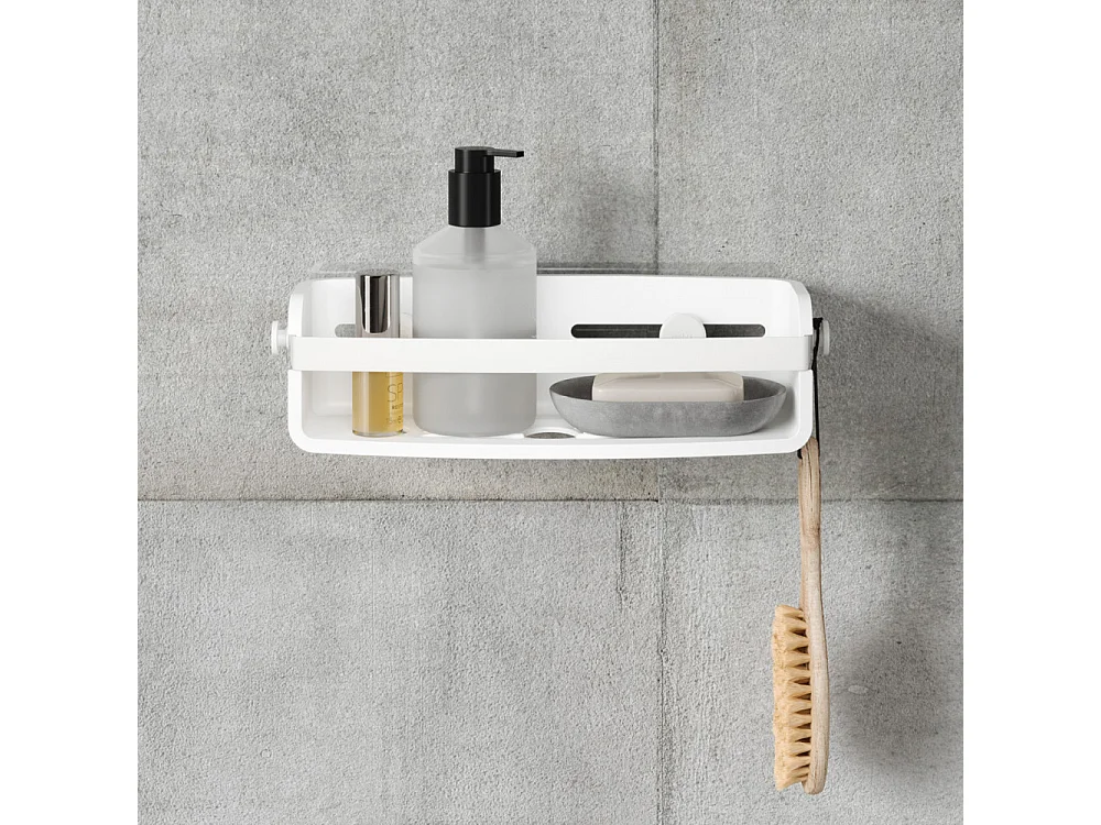 Etagère de douche à ventouse Flex Blanc  Umbra