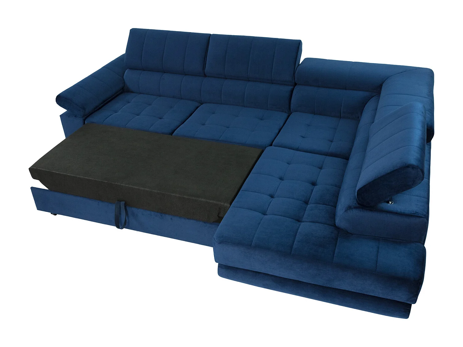 Sofá de canto Comfivo 207, Castanho claro, Funcionalidade de dormir