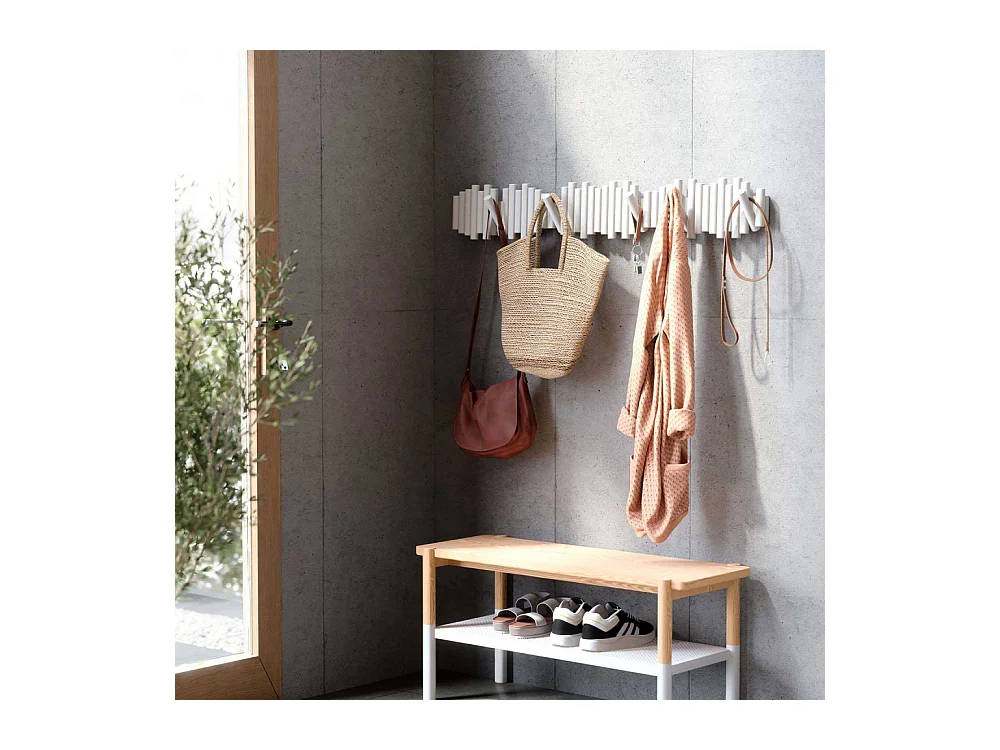 Porte manteaux Picket Blanc  Umbra