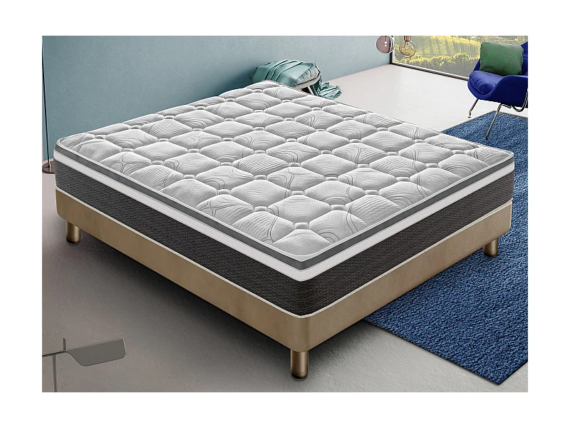 Matratze aus Memory-Schaum 140x200 – Höhe 30 cm – Steifigkeit H4 – Modell Anna