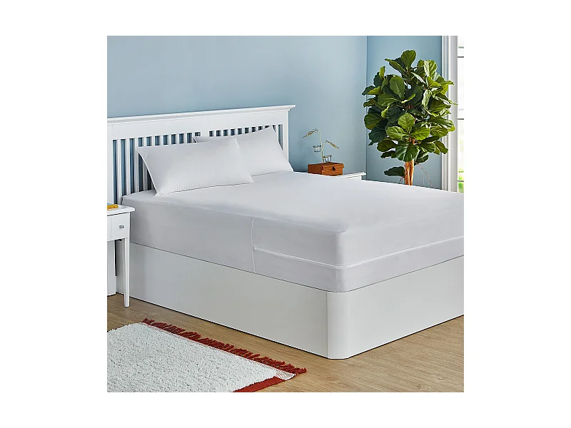 Protège de matelas imperméable, respirante et résistante