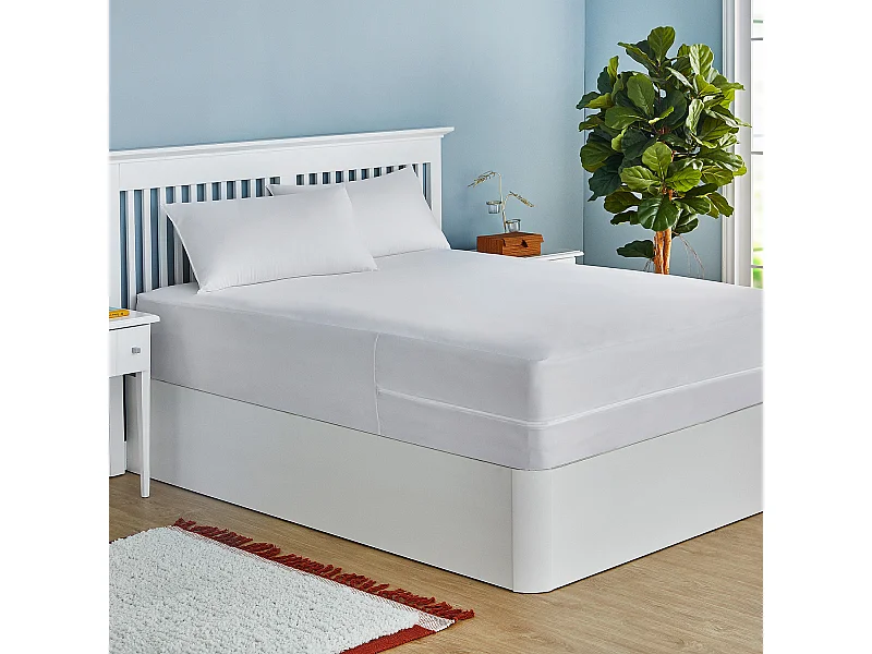 Protège de matelas imperméable, respirante et résistante
