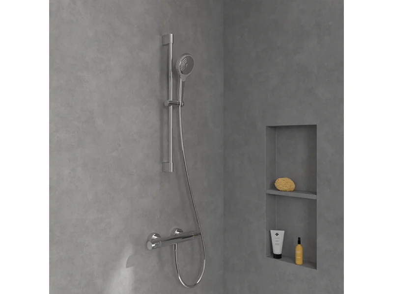 Ensemble de douche 3 jets VILLEROY ET BOCH Verve Showers Chrome
