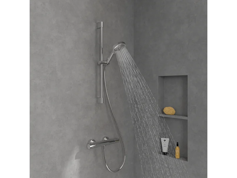 Ensemble de douche 3 jets VILLEROY ET BOCH Verve Showers Chrome