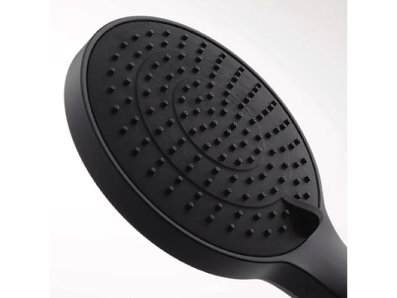Pommeau de douche 3 jets DURAVIT Universal avec curseur noir mat + flexible de douche