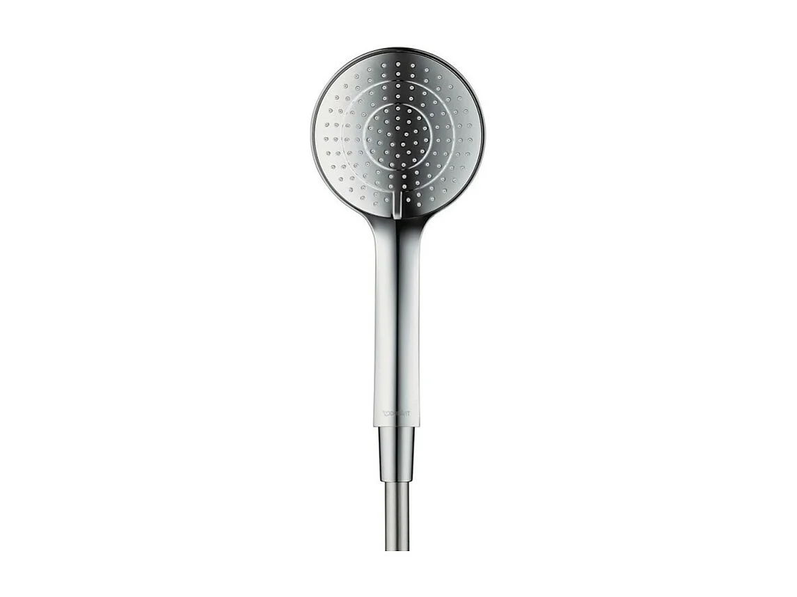 Pommeau de douche 3 jets DURAVIT Universal avec curseur chromé + flexible de douche