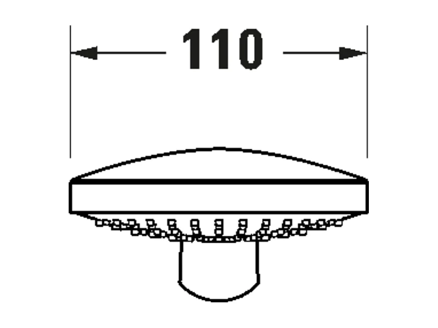 Pommeau de douche 3 jets DURAVIT Universal avec curseur Chromé