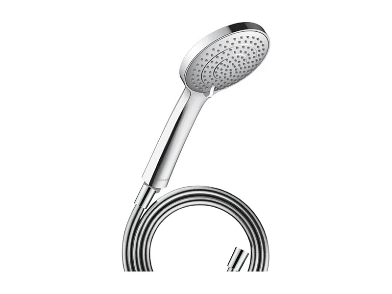 Pommeau de douche 3 jets DURAVIT Universal avec curseur chromé + flexible de douche