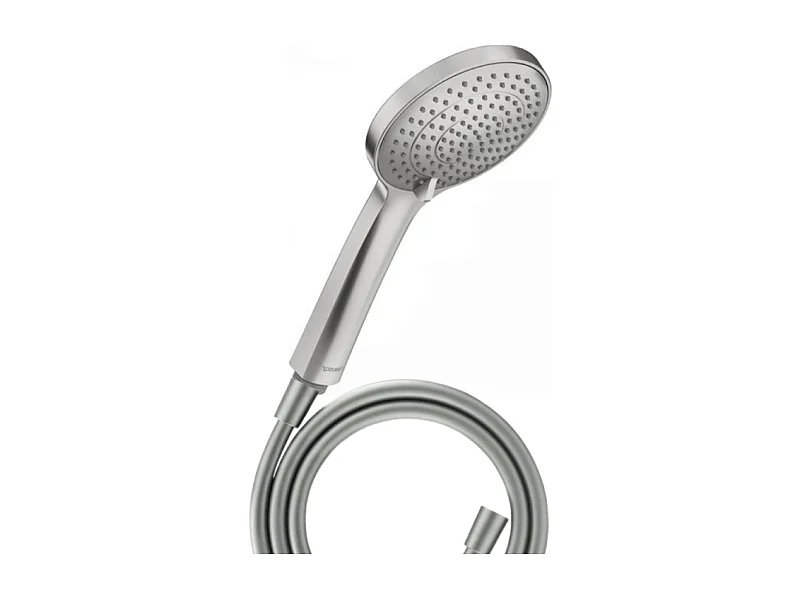 Pommeau de douche 3 jets DURAVIT Universal avec curseur inox brossé + flexible de douche