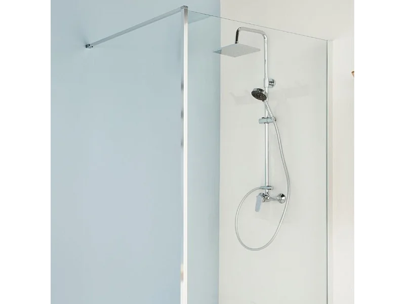 Paroi de douche à l'italienne Serenity 120 cm, Chrome Jacob Delafon