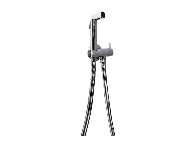 Douchette WC PAINI Cox ronde Chrome + support + flexible