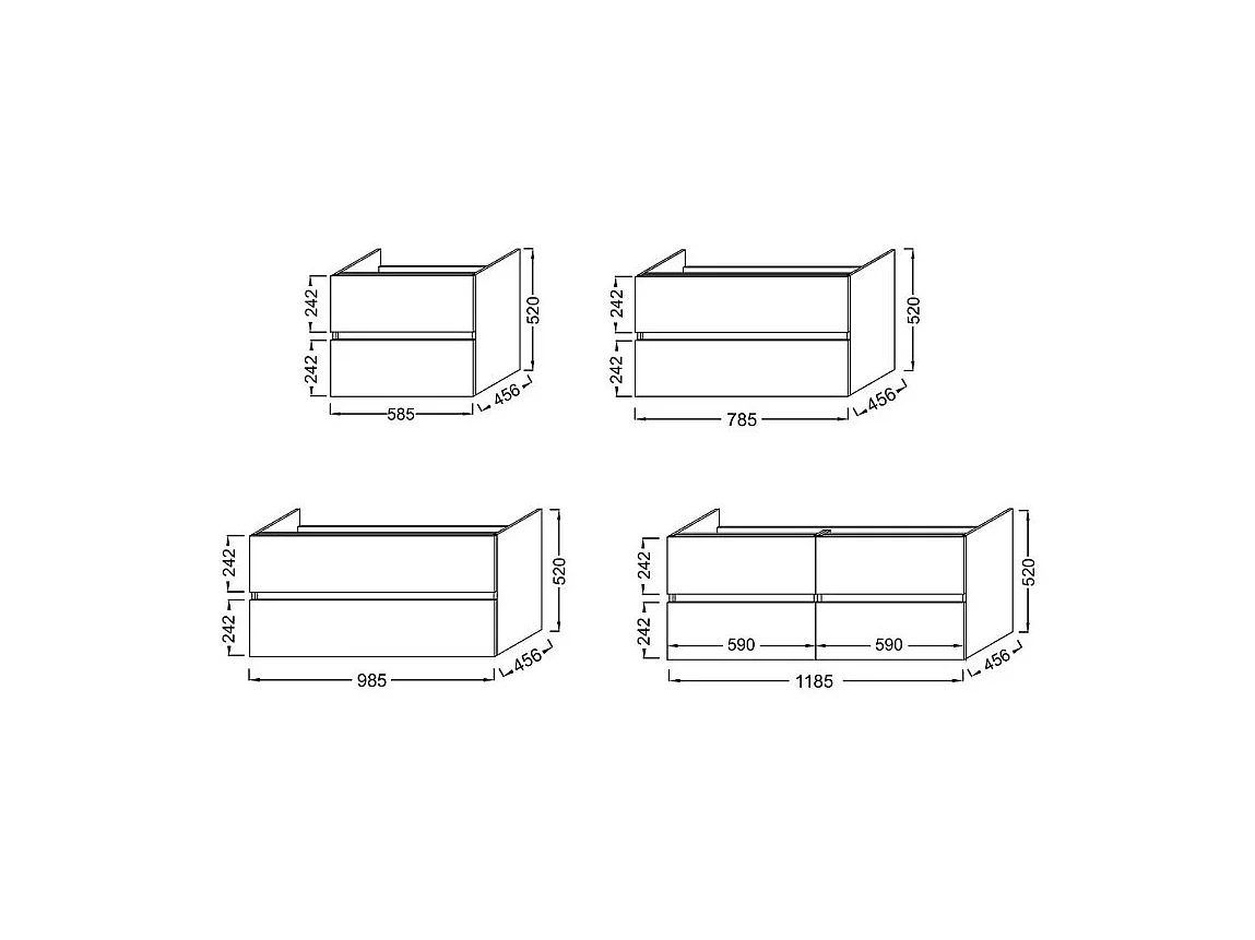 Meuble vasque 80 cm JACOB DELAFON Tolbiac chêne + miroir led