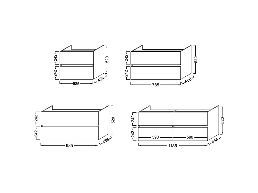 Meuble vasque 80 cm JACOB DELAFON Tolbiac chêne + miroir led