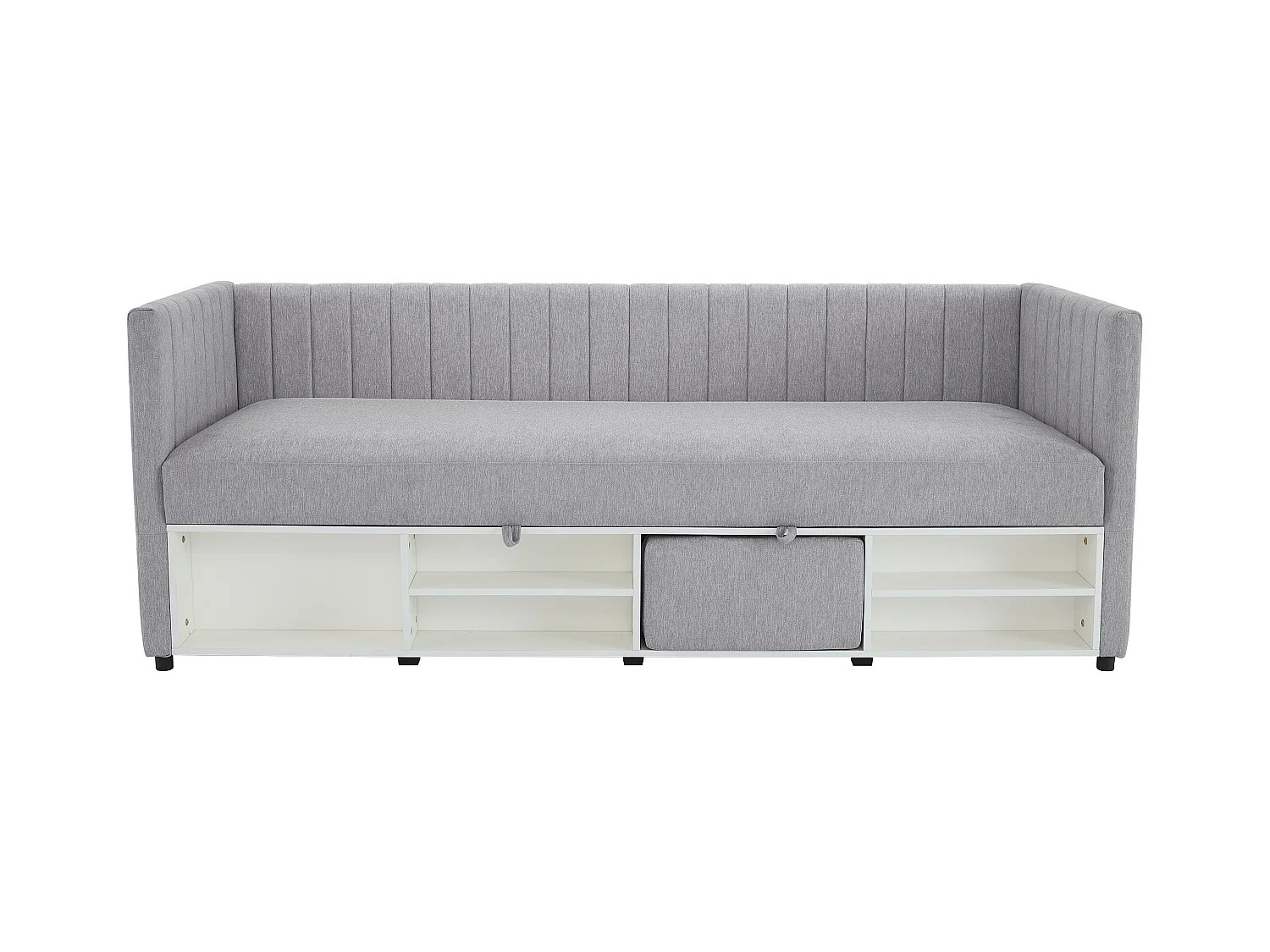 Canapé abatible banco 80 x 200 cm - Tela - Gris - LAOZIA