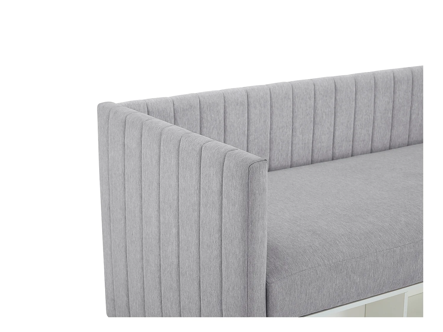Canapé abatible banco 80 x 200 cm - Tela - Gris - LAOZIA