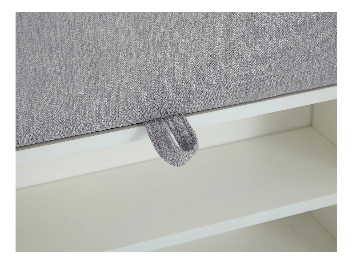 Canapé abatible banco 80 x 200 cm - Tela - Gris - LAOZIA