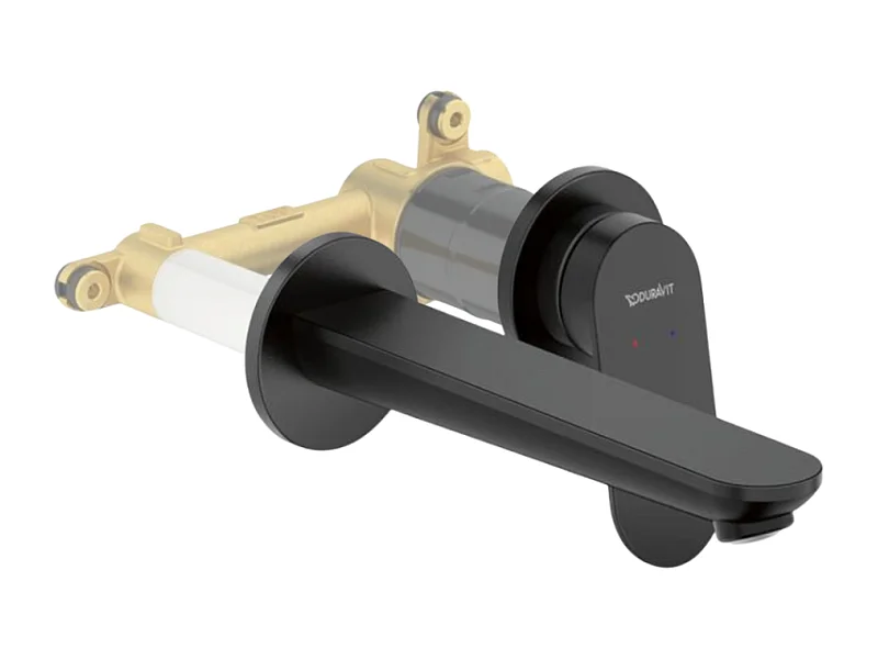 Mitigeur lavabo encastré DURAVIT Wave noir mat + corps encastré