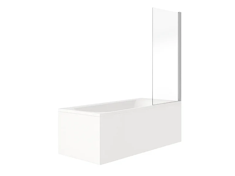 Pack baignoire droite 170 x 75 JACOB DELAFON Elise + pare bain chromé + vidage