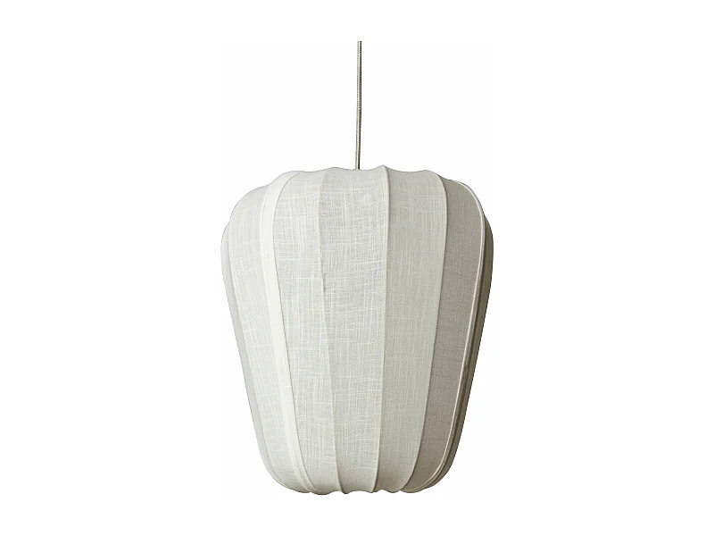 Now's Home - Suspension En Fil De Coton Et Metal Blanc D35xh39cm Alba