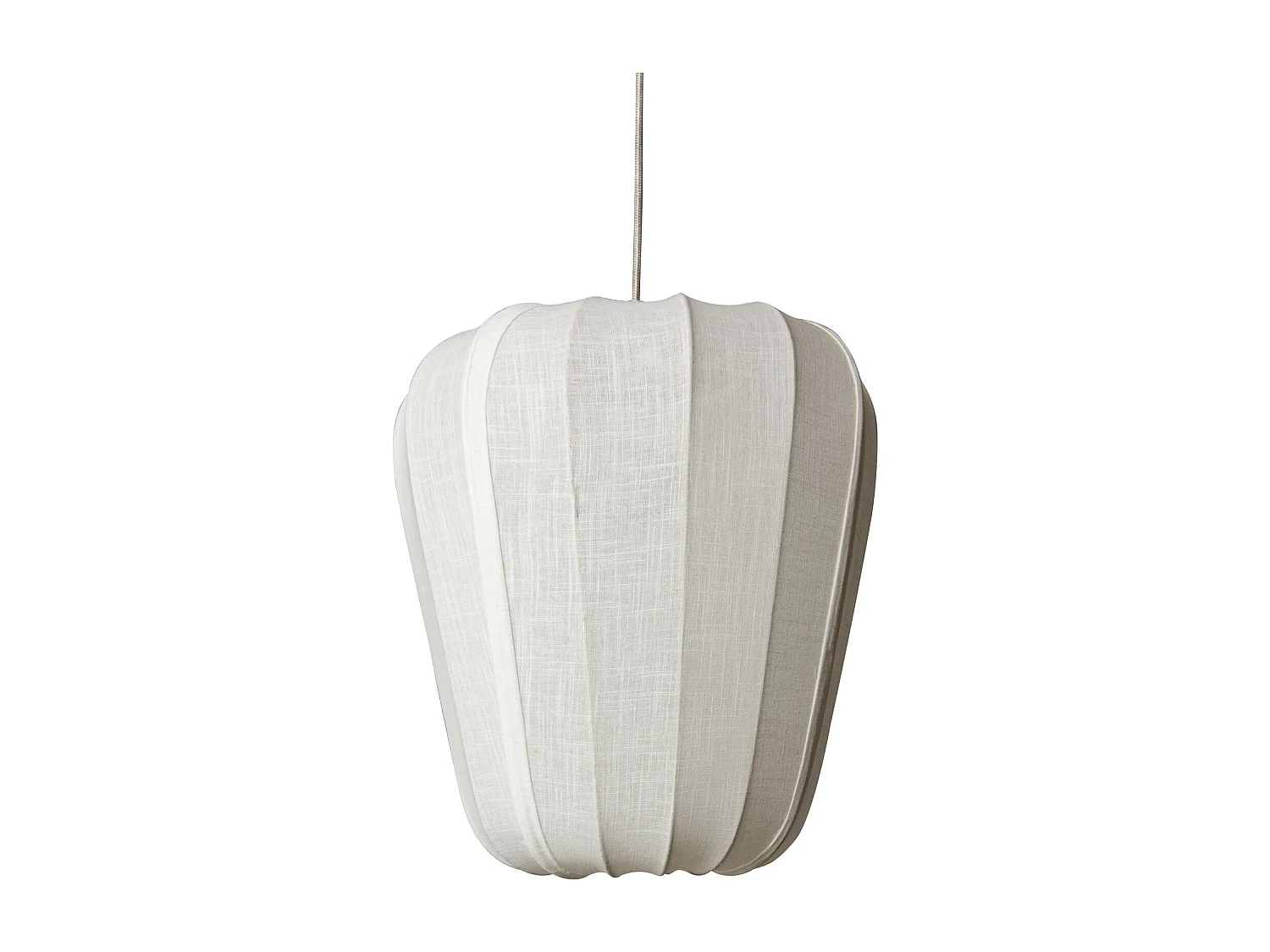 Now's Home - Suspension En Fil De Coton Et Metal Blanc D35xh39cm Alba