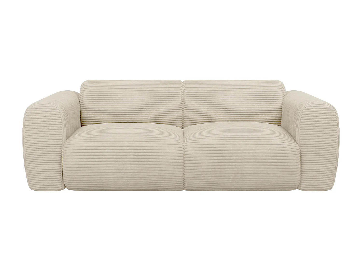 Sofa 3-Sitzer - Cord - Beige - POGNI von Maison Céphy