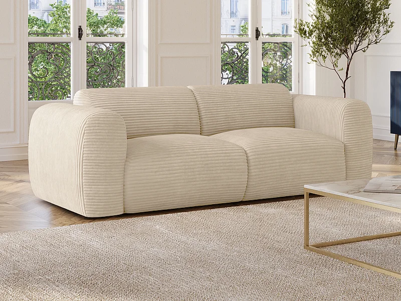 3-sitssoffa beige manchester POGNI från Maison Céphy