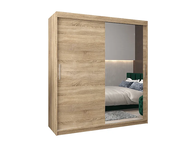 Armoire Tokyo 2 À Portes Coulissantes 200/180/62 2 portes (Sonoma/Sonoma)