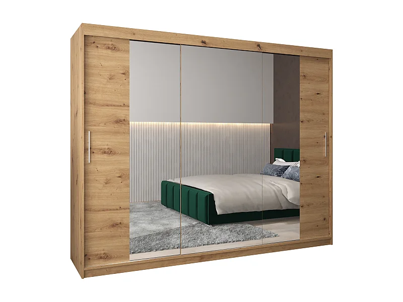 Armario Tokyo 2 de puertas correderas 200/250/62 3 puertas (artisan/artisan)