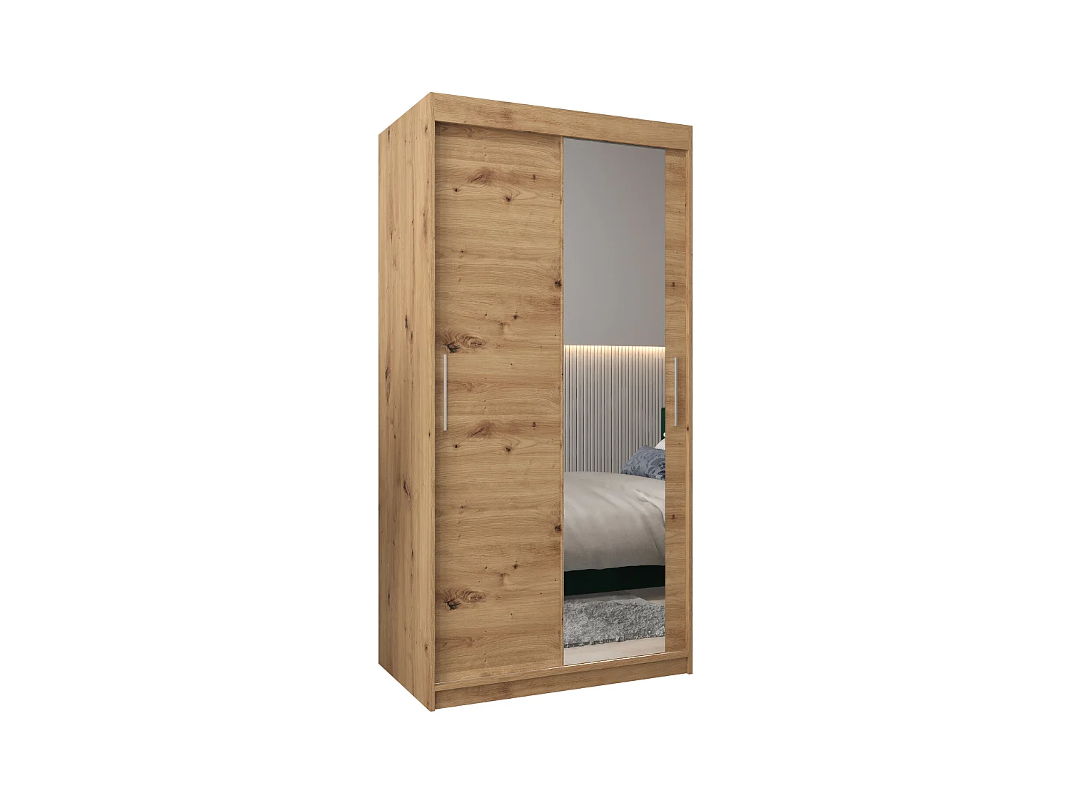Schwebetürenschrank Tokyo 2 200/100/62 2-Türig (Artisan)