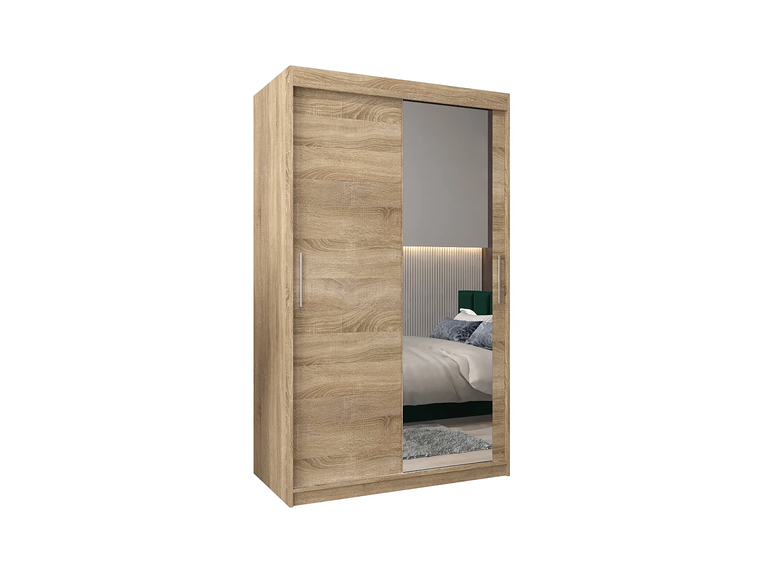 Armoire Tokyo 2 À Portes Coulissantes 200/120/62 2 portes (Sonoma/Sonoma)